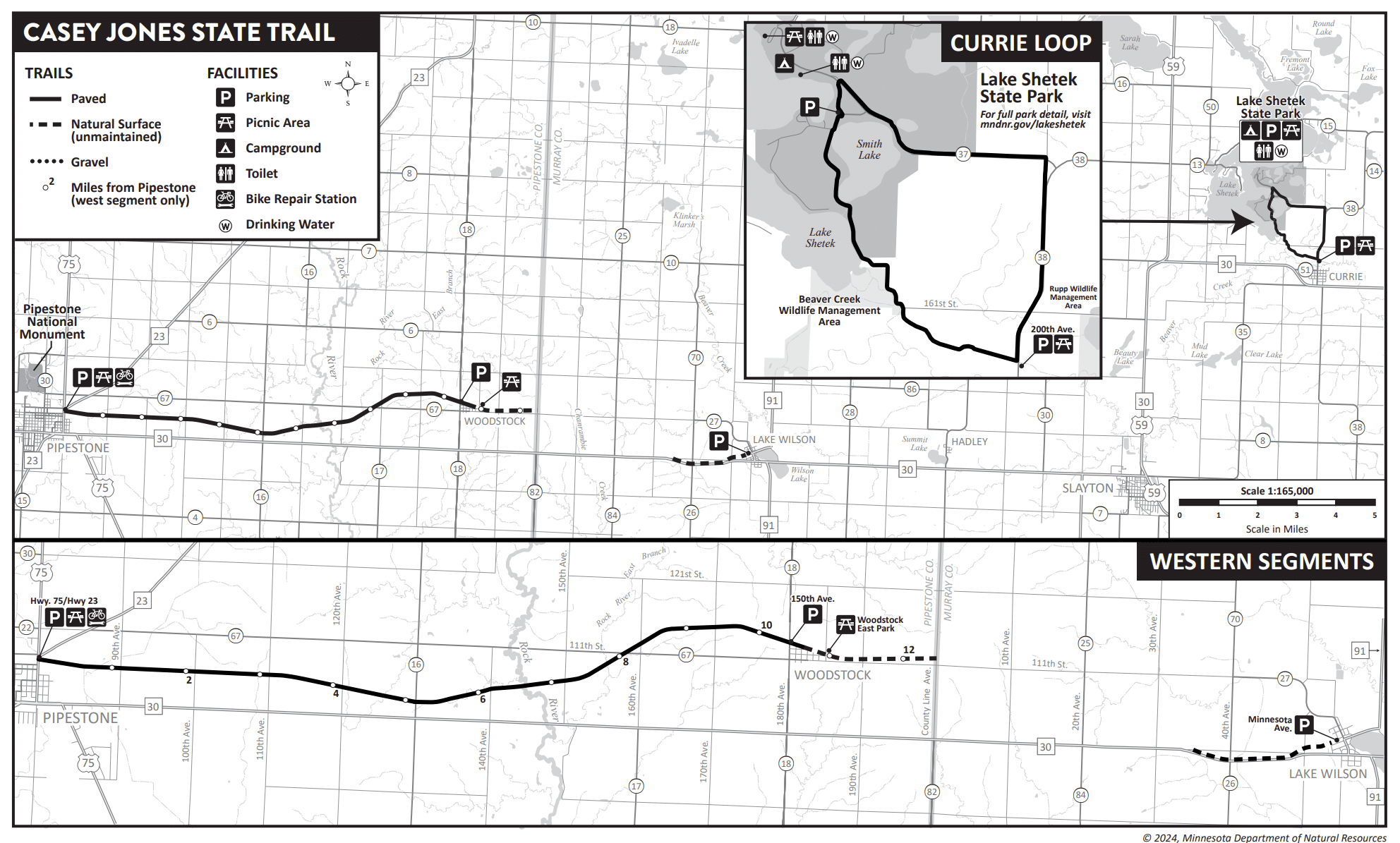 Casey Jones Trail Map inforgraphic