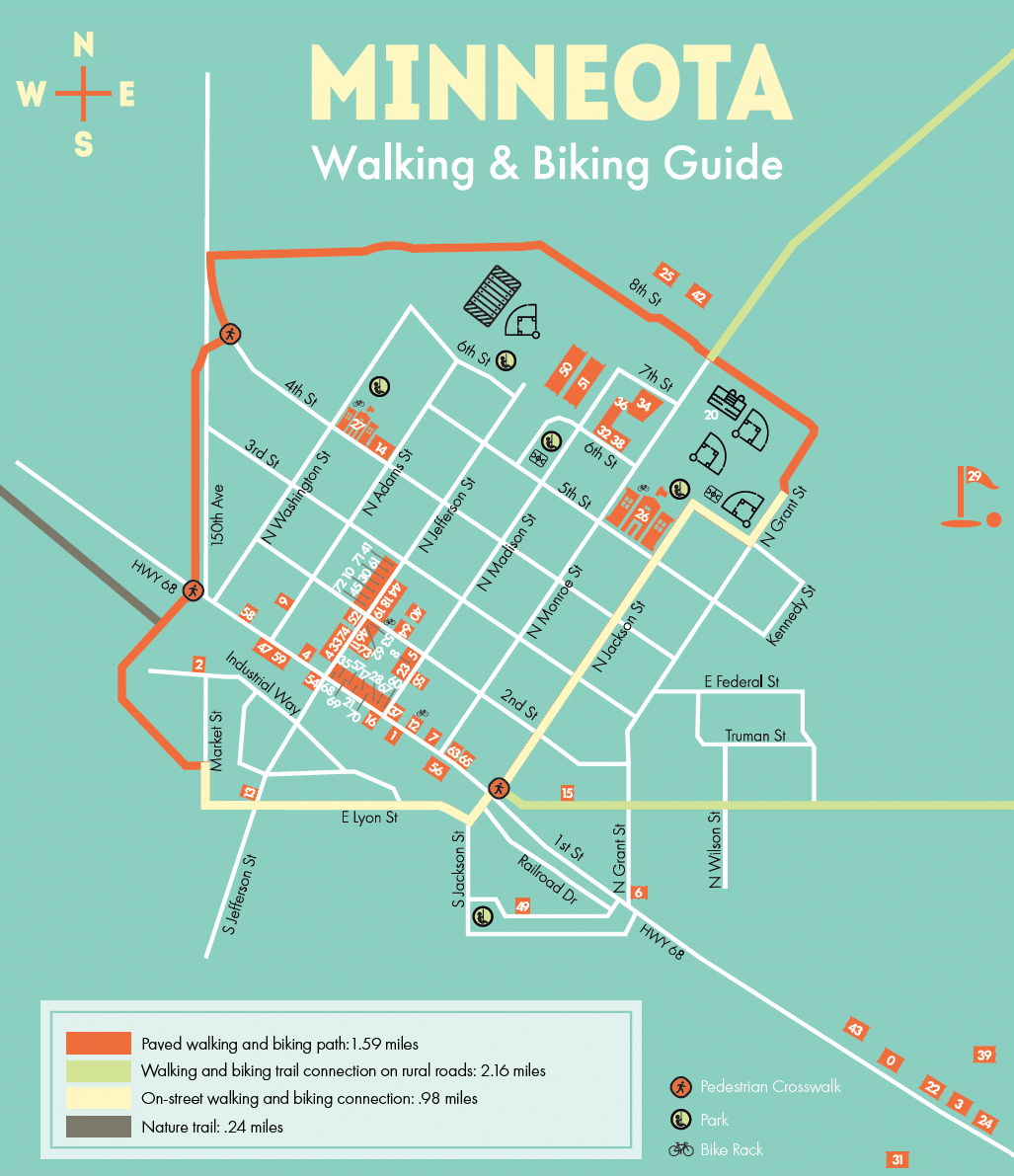 Minneota Trails Map infographic